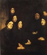 Theodule Ribot At the Sermon oil painting